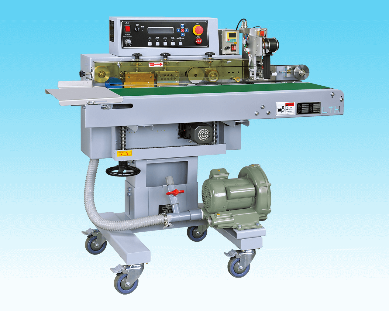 Air-suction Sealer、band sealer、band sealing、sealing packaging、sealing packaging machine、Showy Industrial CO., LTD